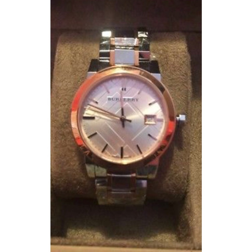 Women’s Burberry watch two tone silver  rose gold